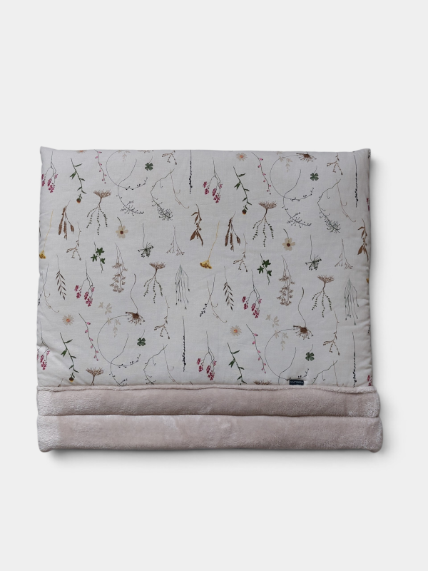 Hondenslaapzak 60x45cm creme bloem