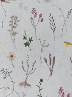 Hondenslaapzak 60x45cm creme bloem
