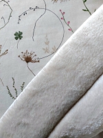 Hondenslaapzak 60x45cm creme bloem
