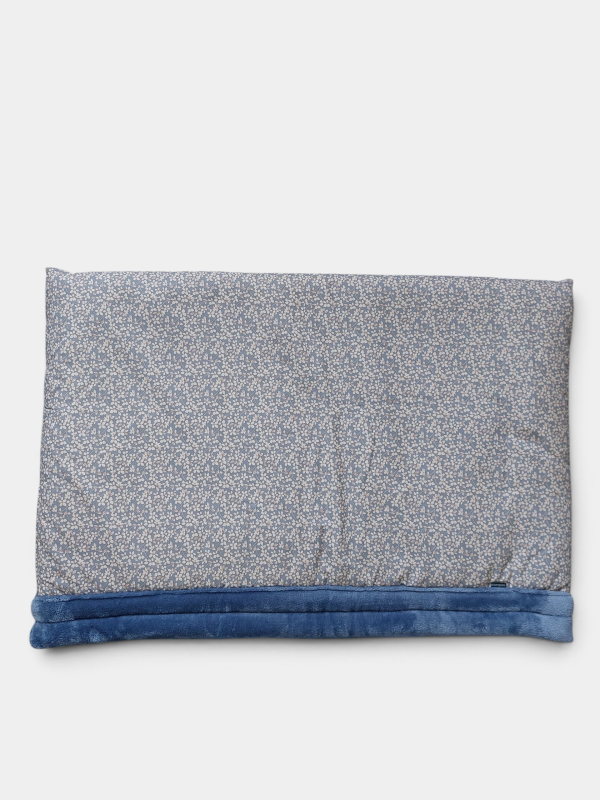 Hondenslaapzak 90x60cm blauw bloemetje