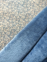 Hondenslaapzak 90x60cm blauw bloemetje